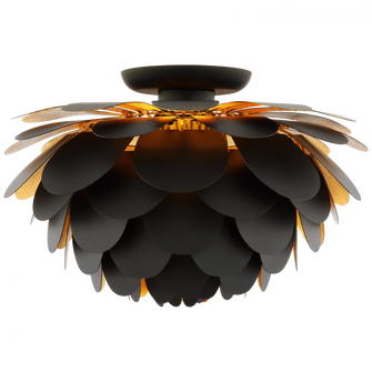 Cynara Large Flush Mount (279|CHC 4163MBK/G)