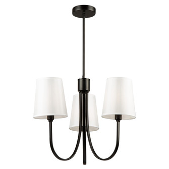 Rhythm 3 Light Chandelier Black (12|SC13333BK)