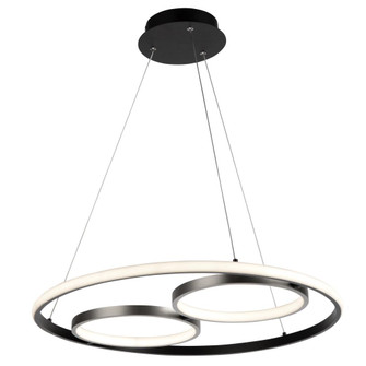 Gemini 32W LED Pendant Black and Nickel (12|AC6671NB)