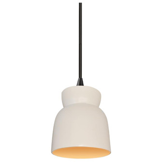 Large Hourglass LED Pendant (254|CER-6515-MTGD-MBLK-BKCD-LED1-700)