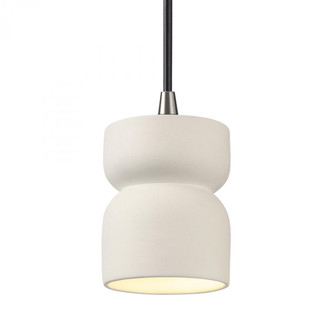 Short Hourglass Pendant (254|CER-6500-MAT-NCKL-BKCD)