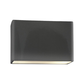 Really Big ADA Wide Rectangle LED Wall Sconce - Open Top & Bottom (254|CER-5659-GRY-LED2-2000)