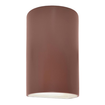 Large LED Cylinder - Closed Top (254|CER-1260-CLAY-LED1-1000)