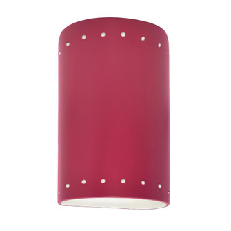 Small LED Cylinder w/ Perfs - Closed Top (Outdoor) (254|CER-0990W-CRSE-LED1-1000)