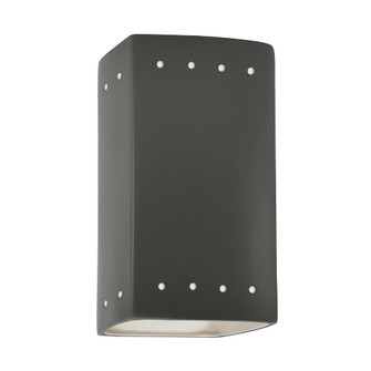 Small LED Rectangle w/ Perfs - Open Top & Bottom (254|CER-0925-PWGN-LED1-1000)
