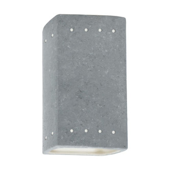 Small Rectangle w/ Perfs - Open Top & Bottom (254|CER-0925-CONC)