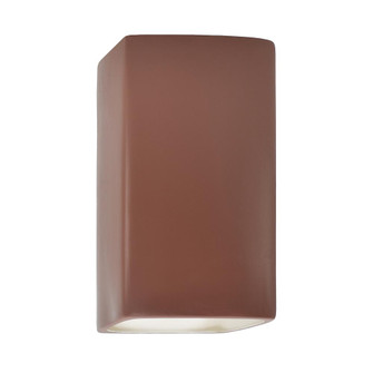 Small LED Rectangle - Open Top & Bottom (254|CER-0915-CLAY-LED1-1000)