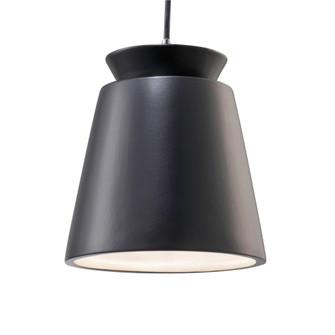 Small Trapezoid Pendant (254|CER-6425-MAT-CROM-BKCD)