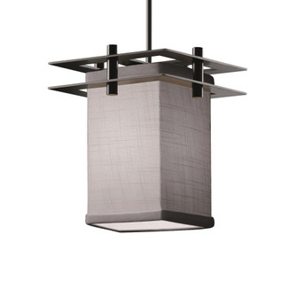 Metropolis 1-Light Small LED Pendant (2 Flat Bars) (254|FAB-8165-15-GRAY-MBLK-BKCD-LED1-700)