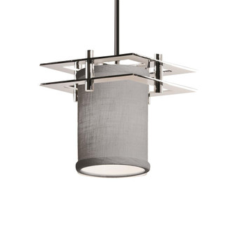 Metropolis 1-Light Small LED Pendant (2 Flat Bars) (254|FAB-8165-10-GRAY-CROM-BKCD-LED1-700)