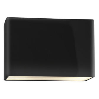 Small ADA Wide Rectangle LED Wall Sconce - Closed Top (254|CER-5640-BLK-LED1-1000)