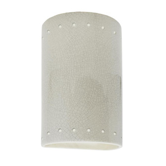 Small LED Cylinder w/ Perfs - Open Top & Bottom (Outdoor) (254|CER-0995W-CRK-LED1-1000)