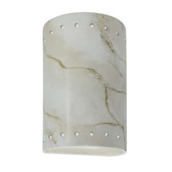 Small LED Cylinder w/ Perfs - Closed Top (Outdoor) (254|CER-0990W-STOC-LED1-1000)