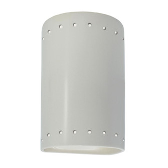 Small Cylinder w/ Perfs - Closed Top (Outdoor) (254|CER-0990W-MAT)
