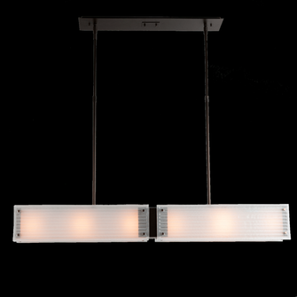 Textured Glass Linear Suspension-44 (1289|PLB0044-44-NB-FS-001-E2)