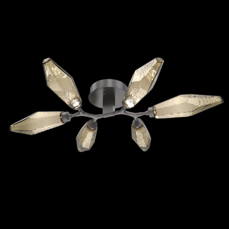 Rock Crystal Flush Mount - 6pc (1289|CLB0050-01-GP-CB-L1)