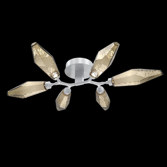 Rock Crystal Flush Mount - 6pc (1289|CLB0050-01-CS-CB-L3)