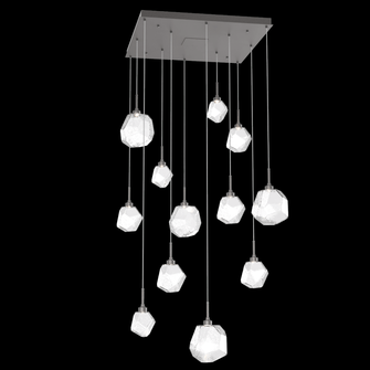 Gem Square 12pc Multi-Pendant (1289|CHB0039-12-GP-C-C01-L3)