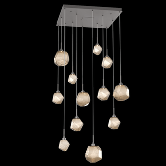 Gem Square 12pc Multi-Pendant (1289|CHB0039-12-GP-B-C01-L3)