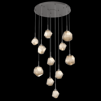 Gem Round 11pc Multi-Pendant (1289|CHB0039-11-GP-B-C01-L3)