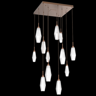 Aalto Square 12pc Multi-Pendant (1289|CHB0049-12-BB-RC-C01-L1)