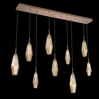 Aalto Linear 9pc Multi-Pendant (1289|PLB0049-09-BB-RB-C01-L3)