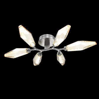 Rock Crystal Flush Mount - 6pc (1289|CLB0050-01-SN-CA-L1)