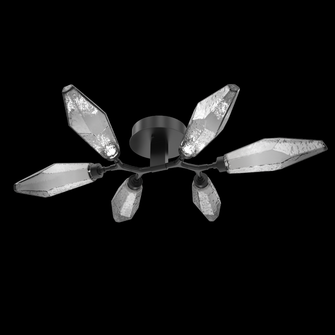 Rock Crystal Flush Mount - 6pc (1289|CLB0050-01-MB-CS-L3)