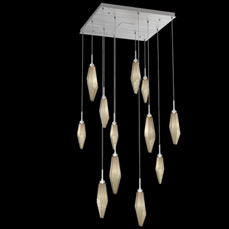 Rock Crystal Square 12pc Multi-Pendant (1289|CHB0050-12-SN-CB-C01-L3)