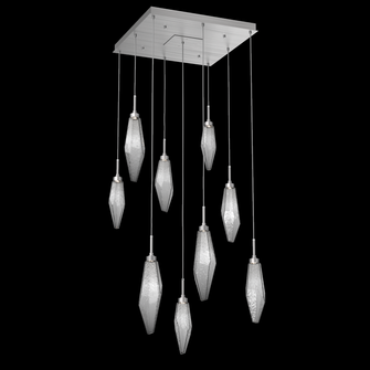 Rock Crystal Square 9pc Multi-Pendant (1289|CHB0050-09-SN-CS-C01-L3)