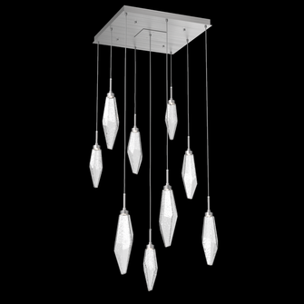 Rock Crystal Square 9pc Multi-Pendant (1289|CHB0050-09-SN-CC-C01-L3)