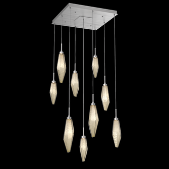 Rock Crystal Square 9pc Multi-Pendant (1289|CHB0050-09-SN-CB-C01-L3)