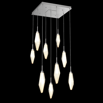 Rock Crystal Square 9pc Multi-Pendant (1289|CHB0050-09-SN-CA-C01-L3)
