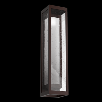 Outdoor Tall Double Box Cover Sconce with Glass-Statuary Bronze-Glass (1289|ODB0027-26-SB-F-L2)