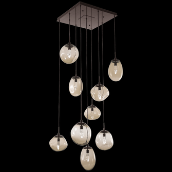 Cosmos Square 12pc Multi-Pendant (1289|CHB0069-12-MB-FB-C01-L1)