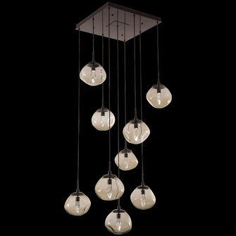 Nova Square 12pc Multi-Pendant (LED) (1289|CHB0068-12-MB-FA-C01-L1)