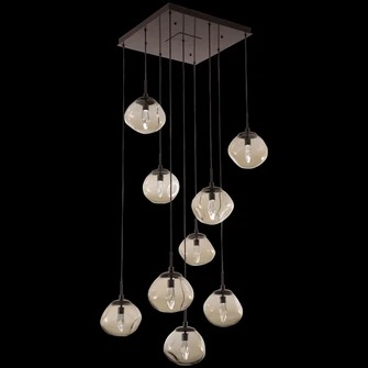 Nova Square 12pc Multi-Pendant (LED) (1289|CHB0068-12-BS-GA-C01-L1)