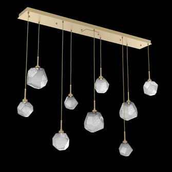 Gem Linear 9pc Multi-Pendant (1289|PLB0039-09-GB-S-C01-L3)