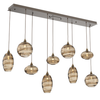 Misto Linear 9pc Multi-Pendant (1289|PLB0048-09-FB-OB-C01-E2)