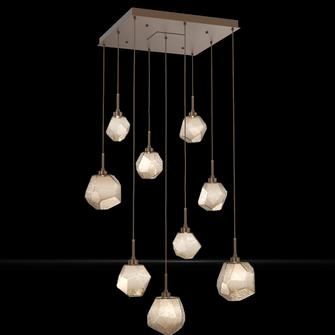 Gem Square 9pc Multi-Pendant (1289|CHB0039-09-FB-B-C01-L3)