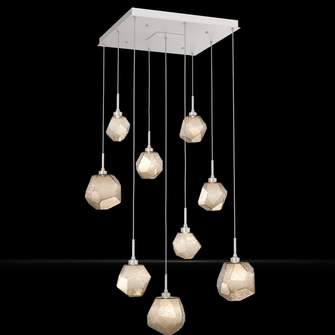 Gem Square 9pc Multi-Pendant (1289|CHB0039-09-BS-B-C01-L3)