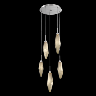 Rock Crystal Round 5pc Multi-Pendant (1289|CHB0050-05-SN-CB-C01-L1)