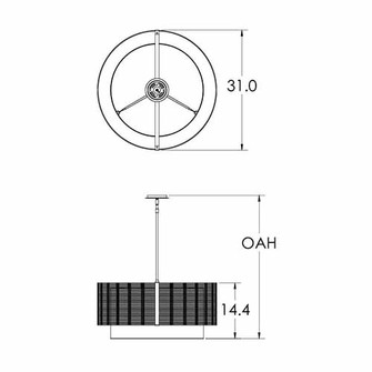 Downtown Mesh Drum - 31-Inch (1289|CHB0020-31-GB-SH-001-E2)