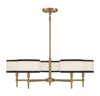 5-Light Chandelier in Natural Brass (8483|M10011NB)