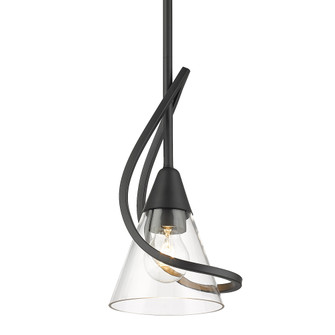 Wry Lighting Olympia 1-light Pendant in Matte Black (36|1648-M1L BLK-CLR)