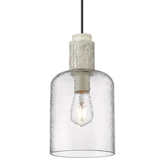 Wry Lighting Pedra 1-light Pendant in Matte Black (36|1086-S BLK-HCG)