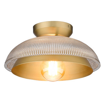 Golden Lighting Crawford 1-light Flush Mount in Brushed Champagne Brass (36|0309-FM BCB-RPG)