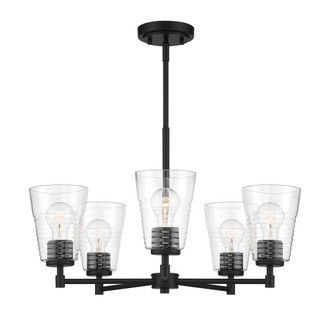 5 Light Chandelier (21|D230M-5CH-MB)