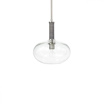 BRONSON GLASS PENDANT WIDE PEWTER (13711|2099-79)