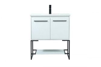 30 inch Single bathroom vanity in white (758|VF42530MWH)